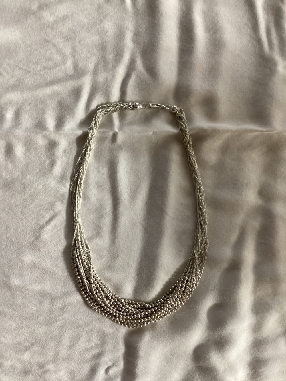 Multi-Strand Silver-Tone Necklace - Women's Accessory